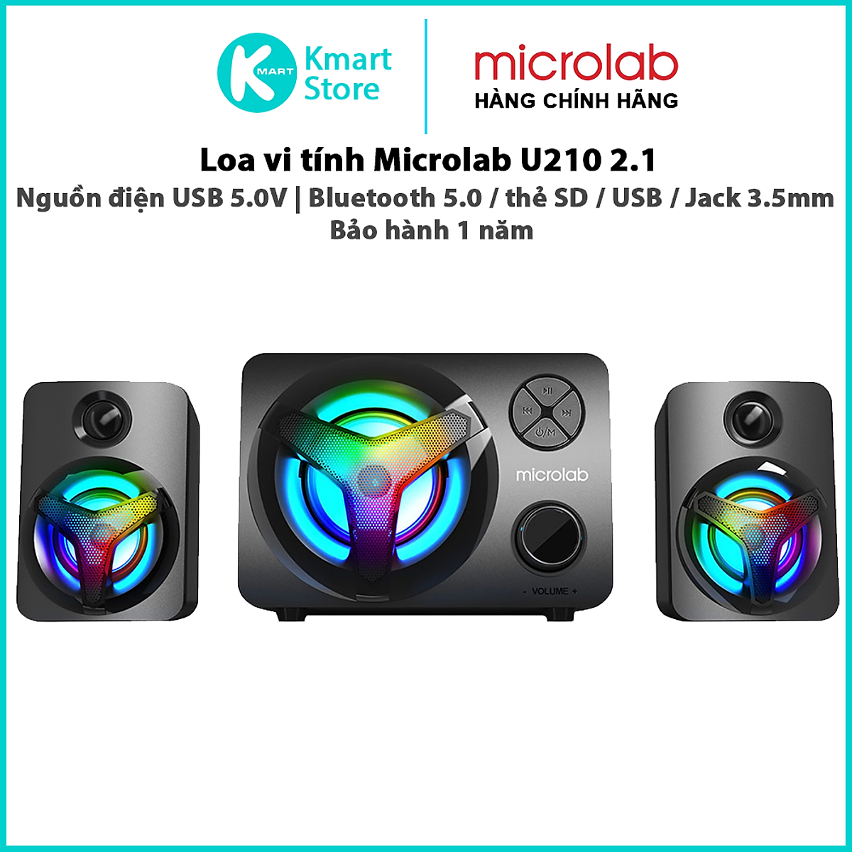 Loa máy tính Bluetooth Microlab U210/ 2.1 (Bluetooth/ TF/ FM)