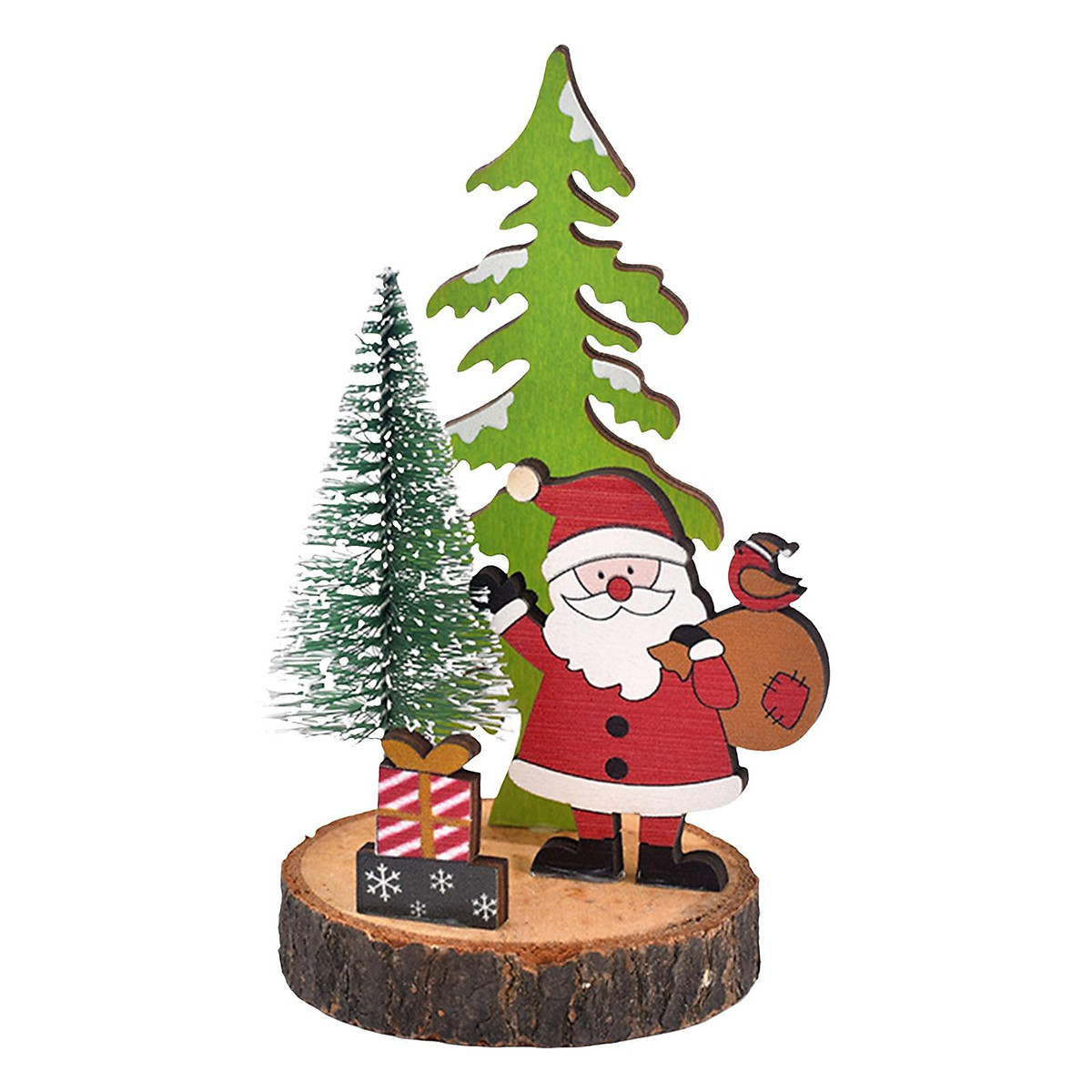 Wooden Christmas Table Decor Tabletop Christmas Tree Desktop ...