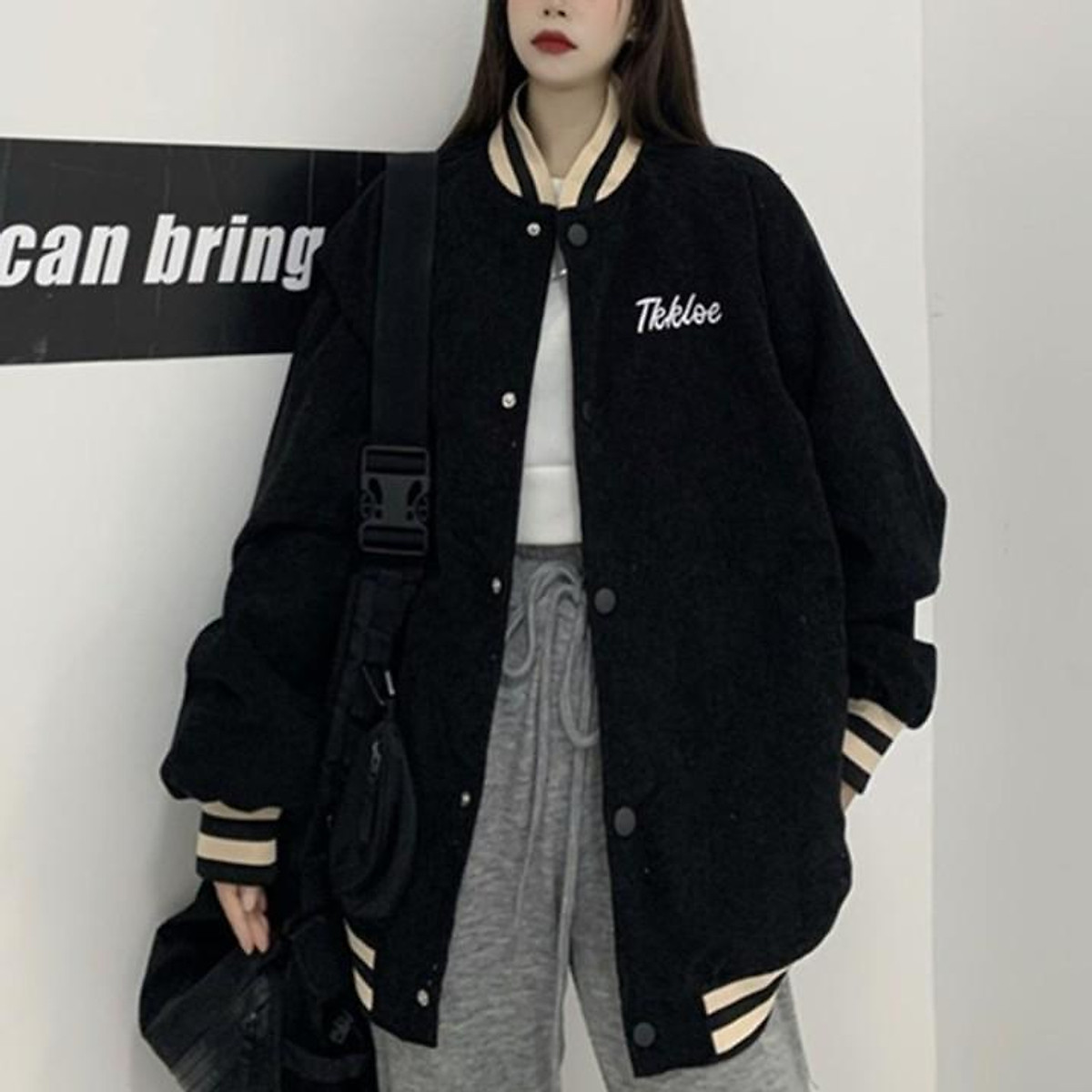 Mua Áo Bomber Nữ Form Rộng Áo Khoác Bomber Nữ Bigsize Bóng Chày Hàn Quốc Du  Lịch Đi Học Thời Trang Ulzzang | Tiki