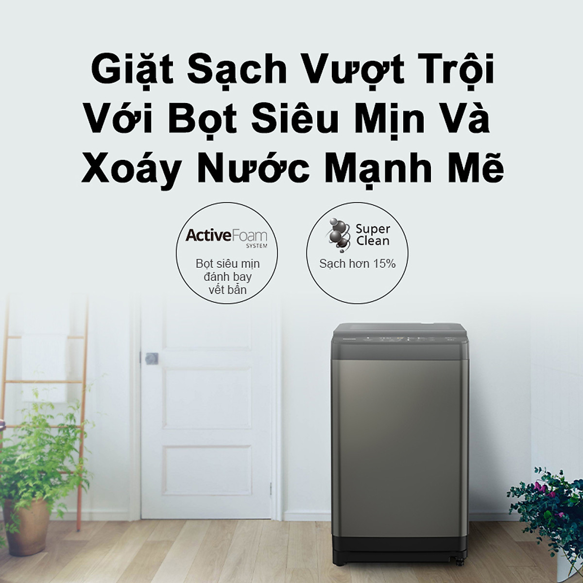 Máy giặt Panasonic cửa trên 8,2 kg NA-F82Y01DRV - Miễn phí lắp đặt - Hàng chính hãng