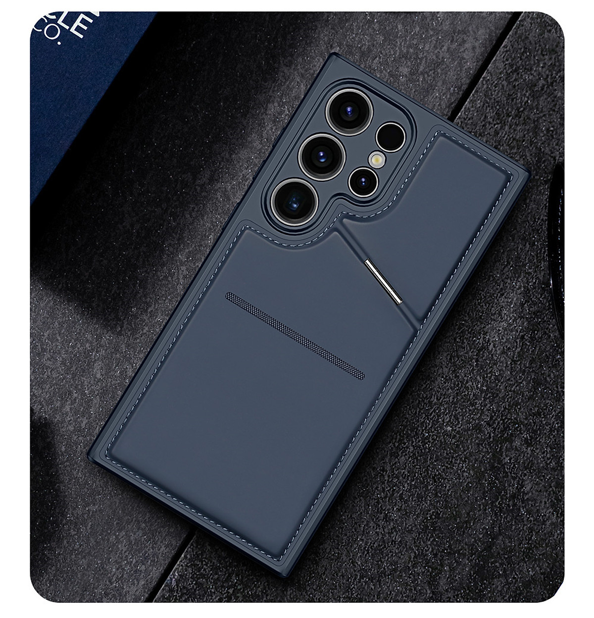 Ốp Lưng Da Sạc Từ Tính Dành Cho Samsung Galaxy S24 Ultra DUX DUCIS Rafi II Series_ Hàng chính hãng