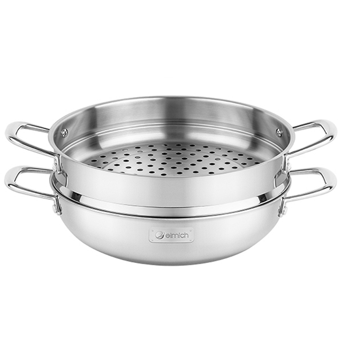 Chảo hấp đa năng Inox liền khối Elmich Trimax Czech EL-3832 size 28cm
