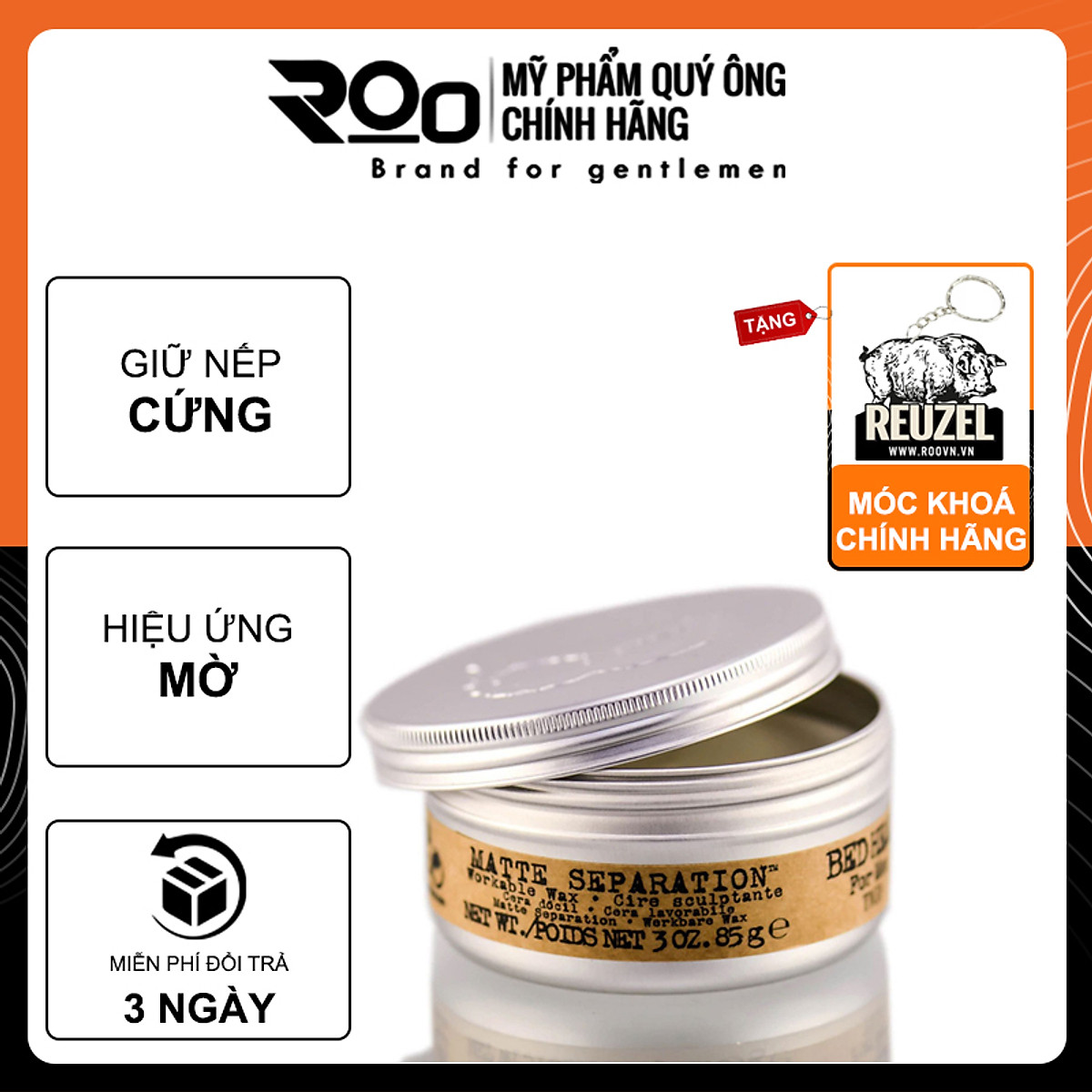 Tigi Bed Head 85g  Sáp vuốt tóc nhập khẩu USA chất lượng