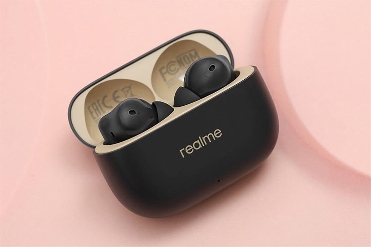 Tai nghe Bluetooth True Wireless Realme Buds T300 Âm Thanh Không Gian 360° - Hàng chính hãng