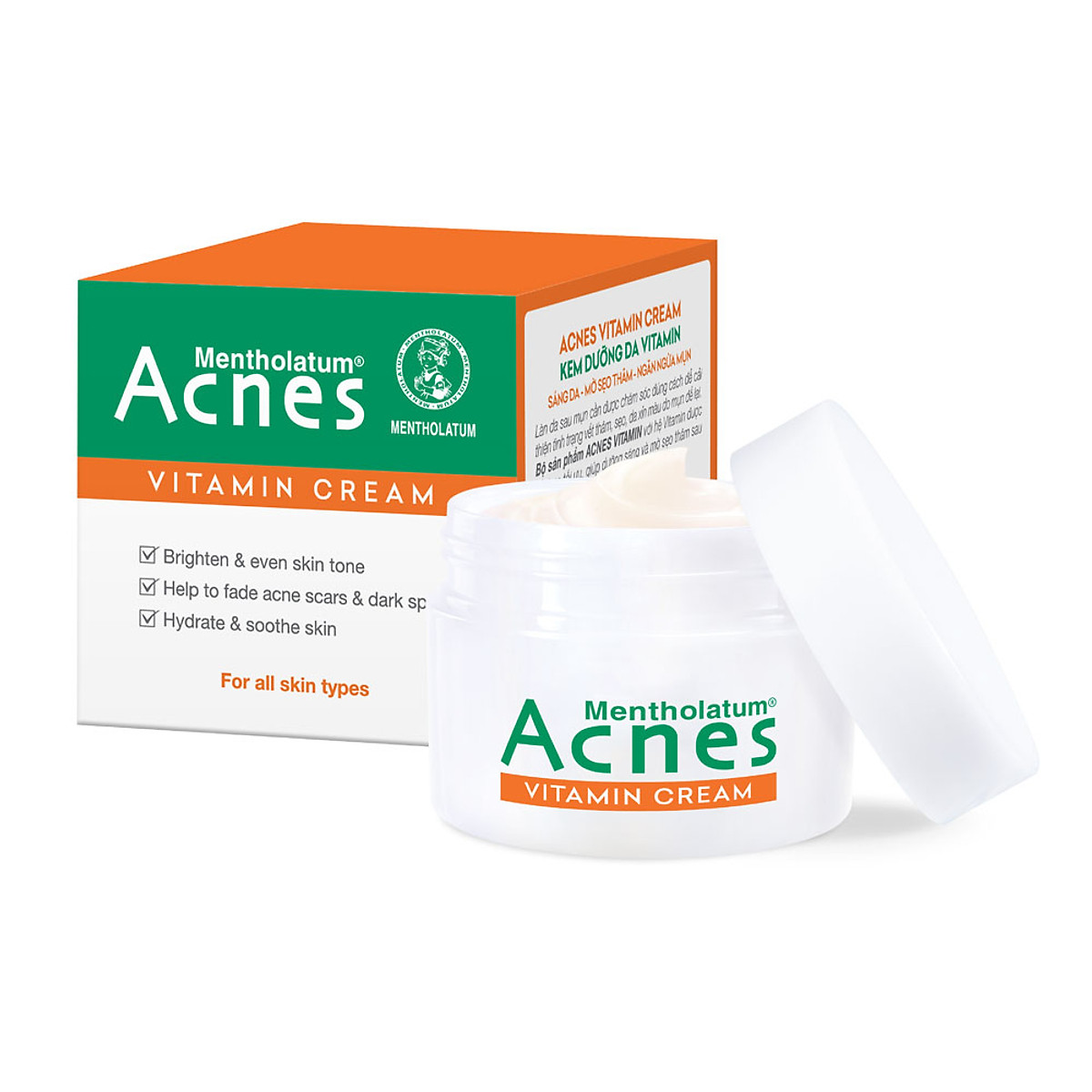 Kem dưỡng vitamin làm sáng da mờ sẹo thâm Acnes Vitamin Cream 50g