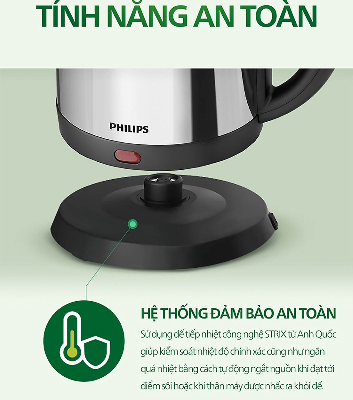 Bình Đun Siêu Tốc Philips HD9303 (1.2 Lít) - Hàng chính hãng
