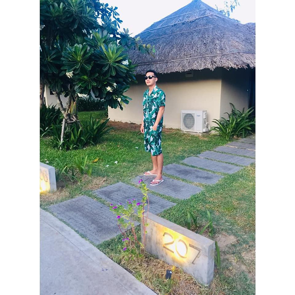Áo sơ mi biển - Lá chuối