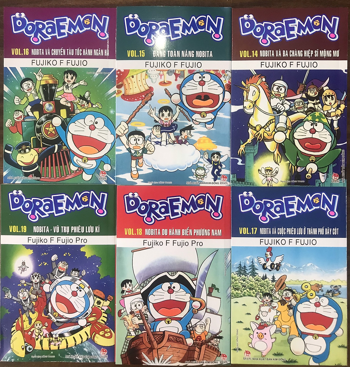 Sách - Doraemon Truyện Dài - Combo 6 tập từ tập 14 đến tập 19