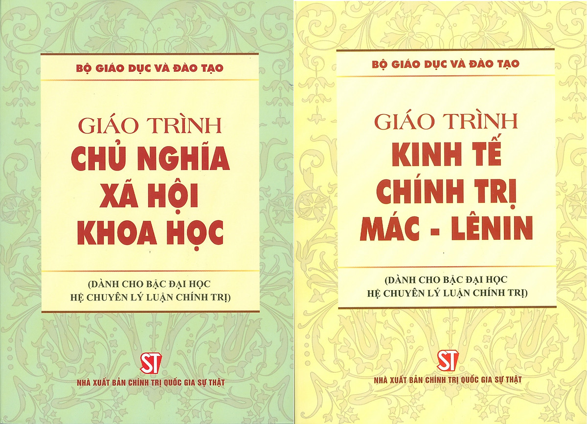 Combo 2 cuốn Giáo Trình Chủ Nghĩa Xã Hội Khoa Học + Giáo Trình Kinh Tế Chính Trị Mác – Lênin (Dành Cho Bậc Đại Học HỆ CHUYÊN Lý Luận Chính Trị)