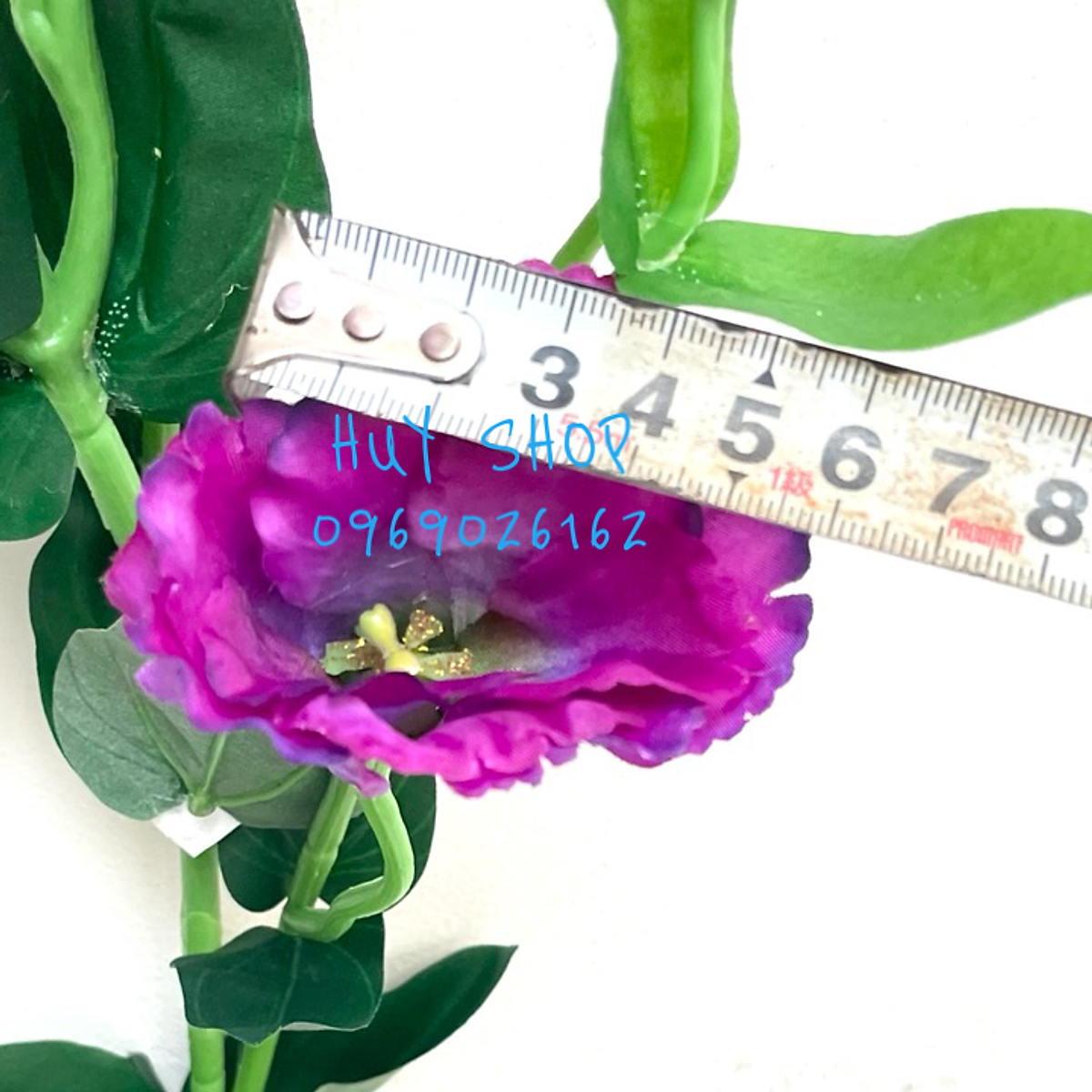 Cành Hoa CÁT TƯỜNG 4 bông 3 nụ Vải cao cấp trang trí nhà cửa