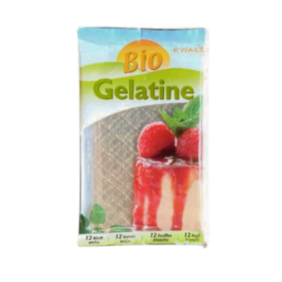 Gelatin hữu cơ dạng lá Organic Gelatine Leaf EWALD Tiki
