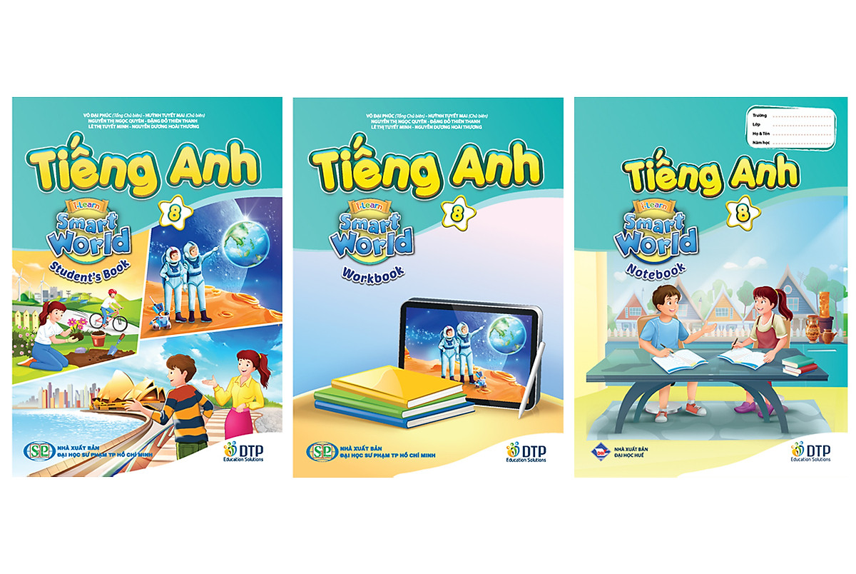 Tiếng Anh 8 i-Learn Smart World pack 1 (Student's Book, WorkBook, NoteBook)