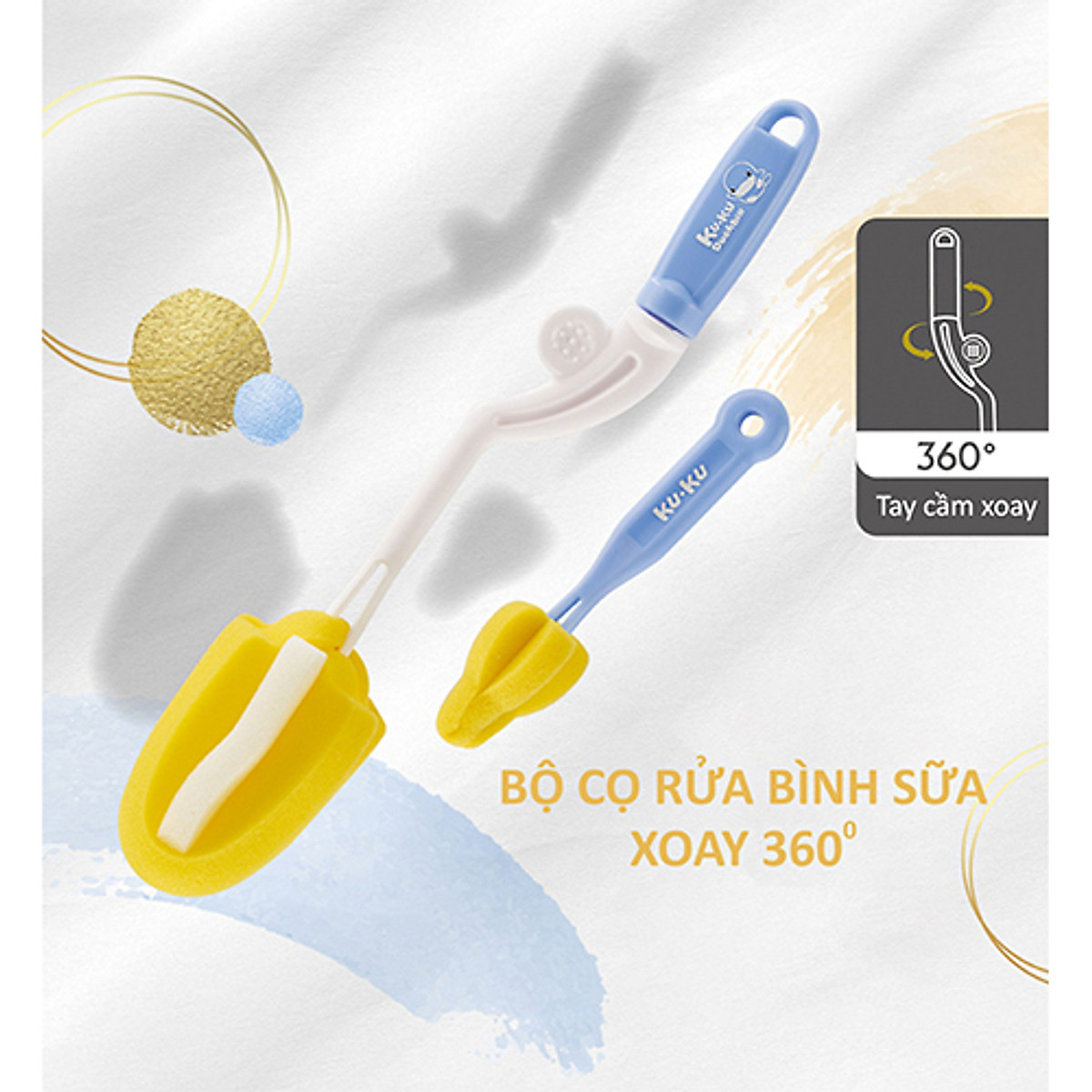 Cọ Rữa Bình Sữa Kuku cho bé Ku.Ku Duckbill