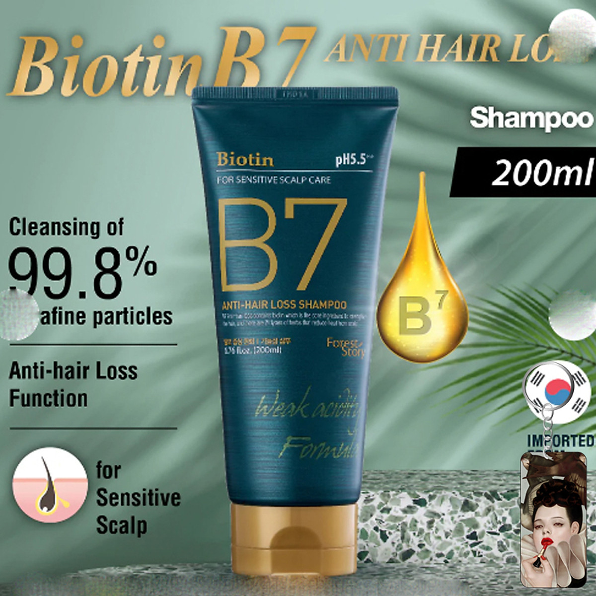 Dầu Gội Thảo Dược Ngăn Ngừa Rụng Tóc BIOTIN B7 ANTI HAIR LOSS SHAMPOO