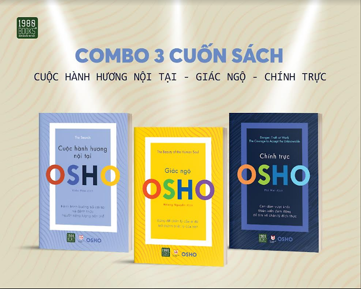 COMBO 3 CUỐN SÁCH: CUỘC HÀNH HƯƠNG NỘI TẠI - GIÁC NGỘ - CHÍNH TRỰC. Tặng bút/ sổ tay