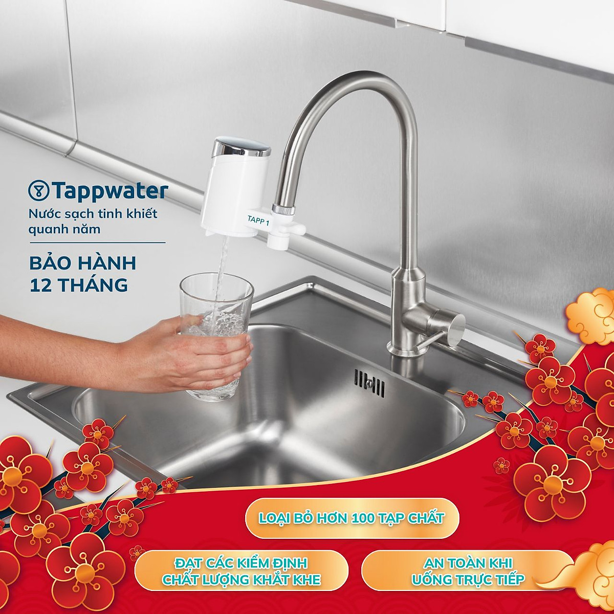 Đầu lọc nước uống trực tiếp tại vòi TAPP Ultra Faucet Filter
