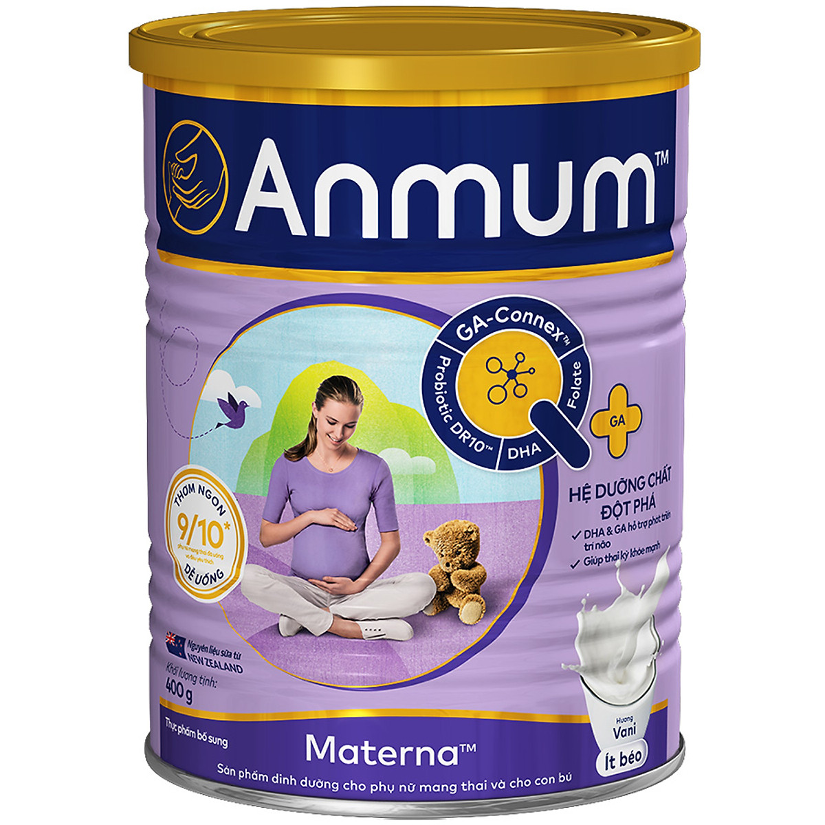 Sữa Bột Dành Cho Mẹ Bầu Anmum Materna Hương Vani 800g - Tặng bình nước thể thao