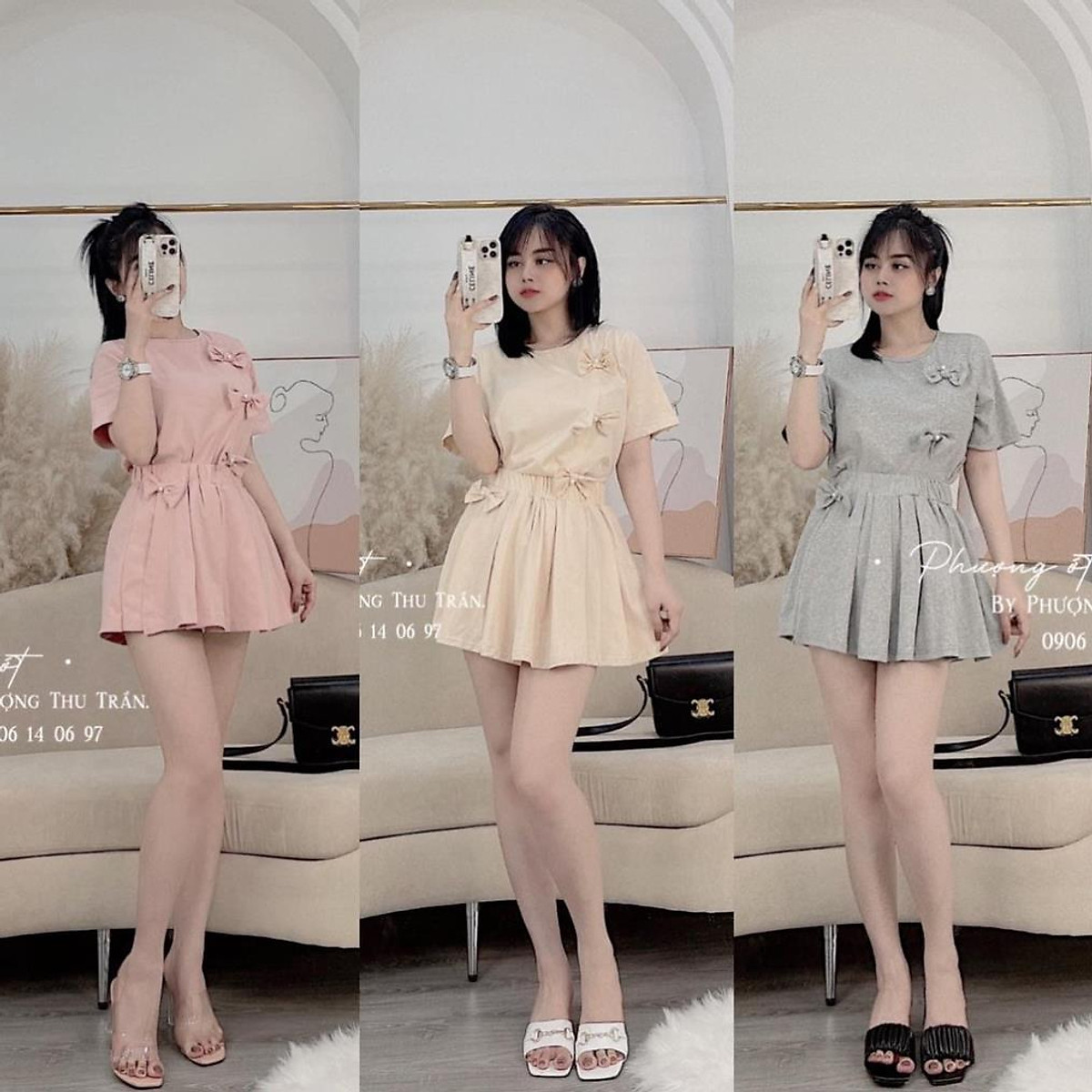 set áo kèm quần giả váy giá tốt Tháng 7 2023  Mua ngay  Shopee Việt Nam