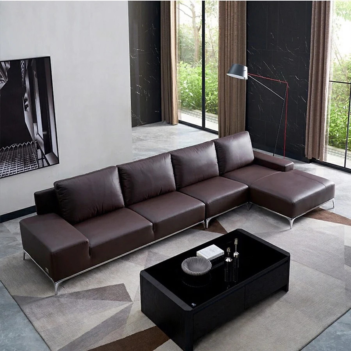 SOFA DA GÓC POLO SF-FU8129 | Nội Thất Luxvie | Tiki