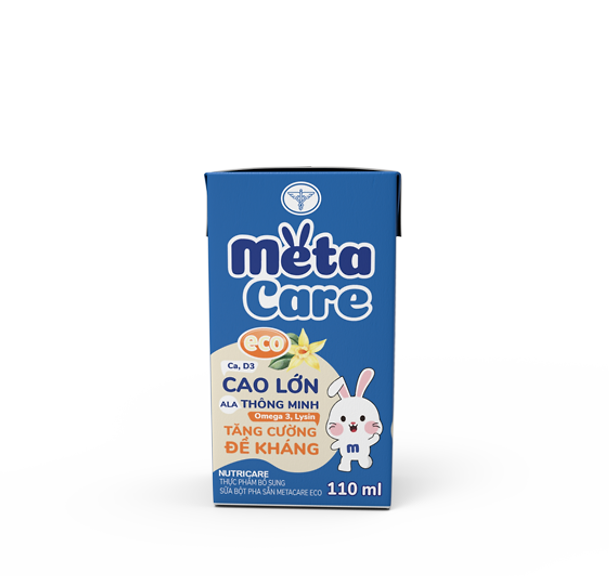 Thùng sữa nước Nutricare Metacare ECO - phát triển toàn diện cho trẻ từ 1 tuổi (110ml x 48 hộp)