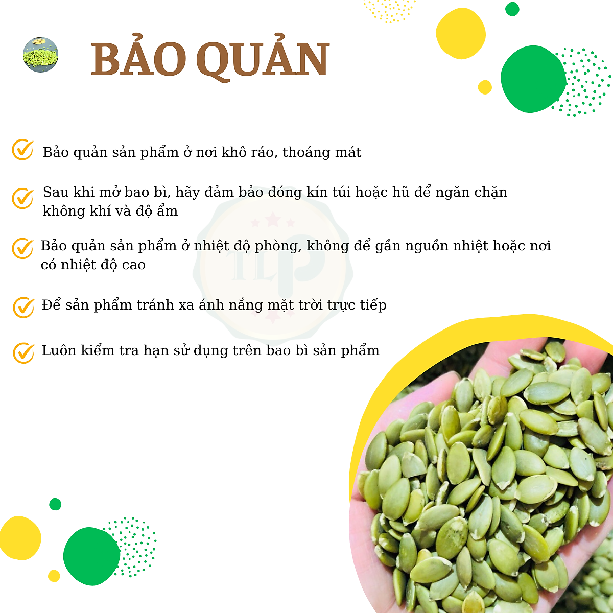 NHÂN HẠT BÍ TÂN LỘC PHÁT - HŨ 500G