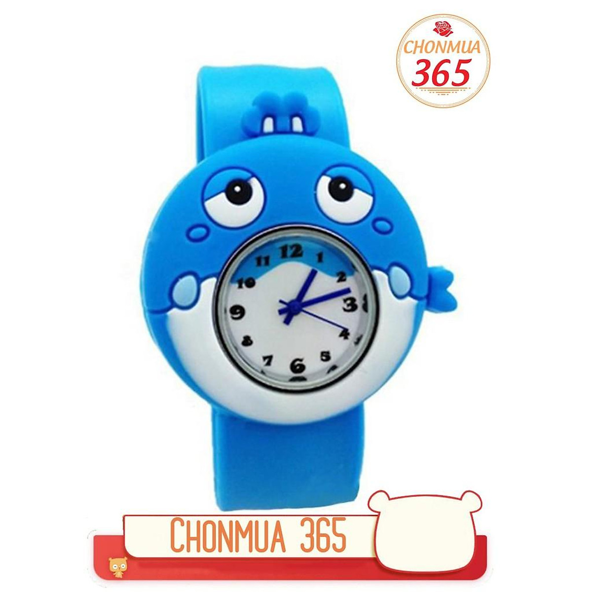 Mua Đồng hồ đeo tay đồ chơi bé trai Anime Cartoon hình cá voi dễ thương