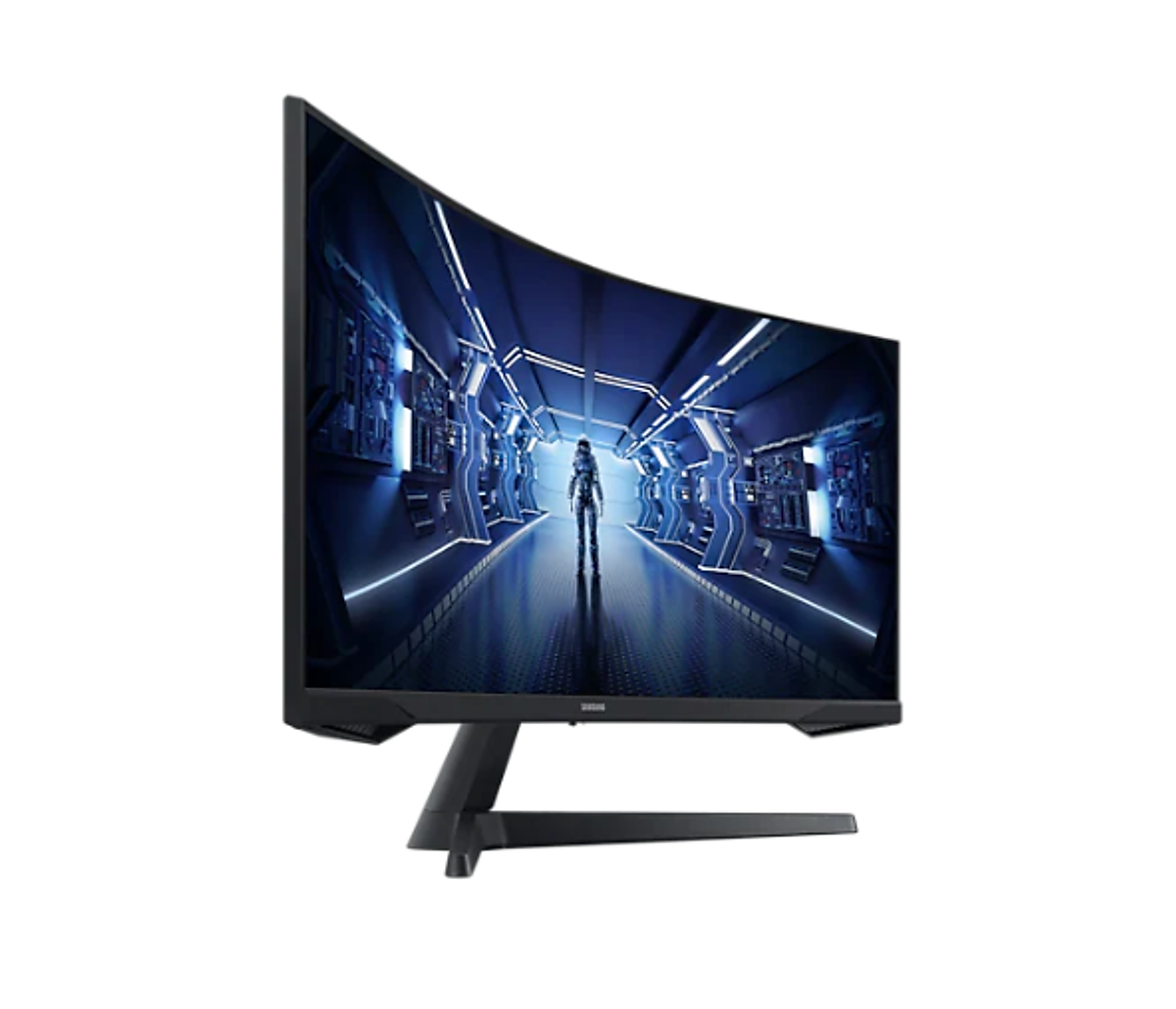 Màn Hình Cong Gaming Samsung LC34G55TWWEXXV ( 34 Inch WQHD VA (3,440 x 1,440) 165Hz / 1ms / DP 1.4 / HDMI / Jack Audio 3.5 / Freesync ) - Hàng Chính Hãng