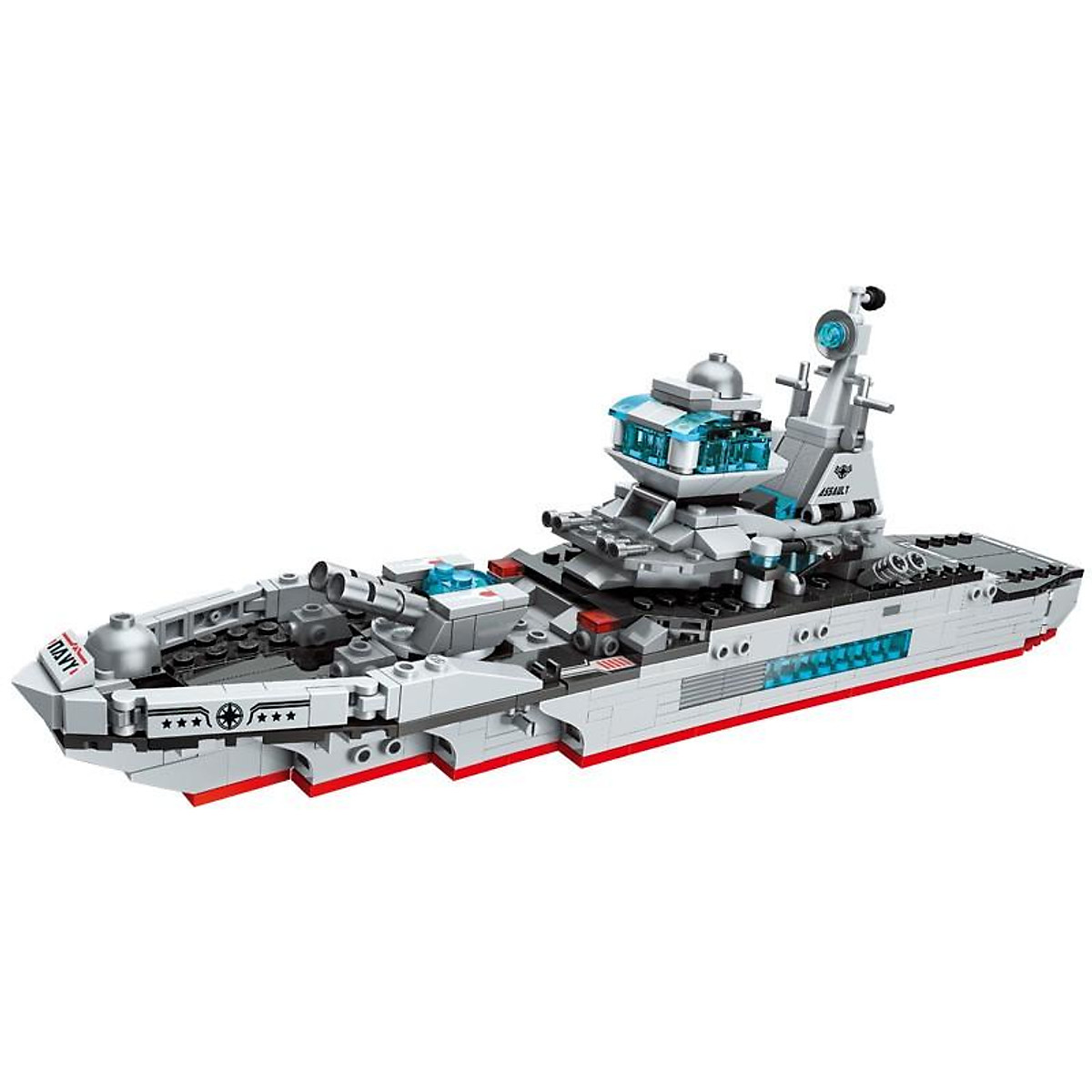 Mô hình chiến hạm khổng lồ của Mỹ làm từ Lego