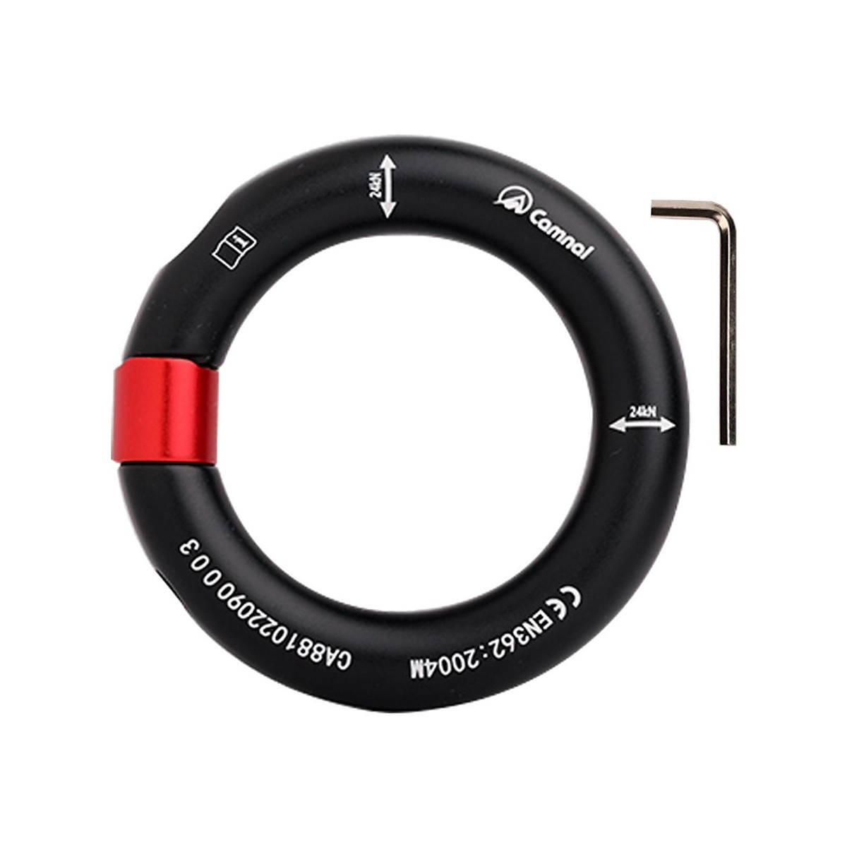 S.E.PEAK 25kN Aluminum Rappel Ring - Gold/Blue Climbing Connection Ring For Arborists & Climbers
