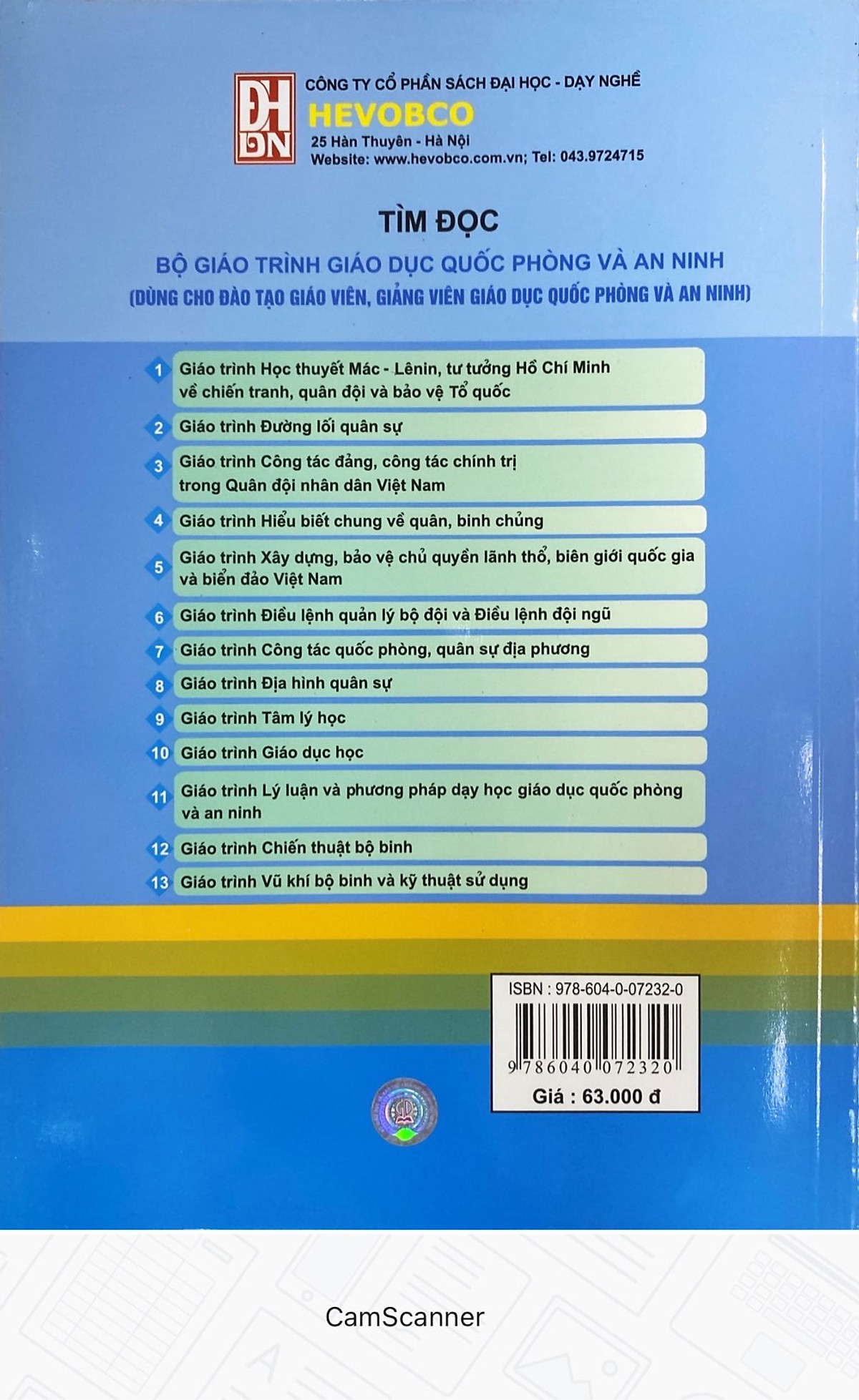 Giáo Trình Chiến Thuật Bộ Binh - Dùng Cho Giáo Viên, Giảng Viên Giáo Dục Quốc Phòng và An Ninh