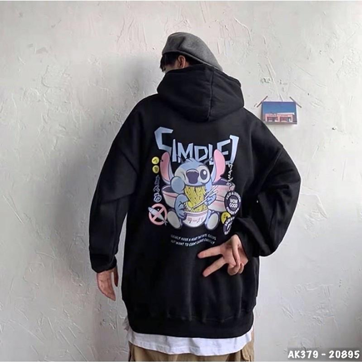 Áo Hoodie Nam Nữ Nỉ Bông Dày Dặn Form Rộng Siêu Đẹp , Nỉ Thun Cotton STICK 2 MẶT