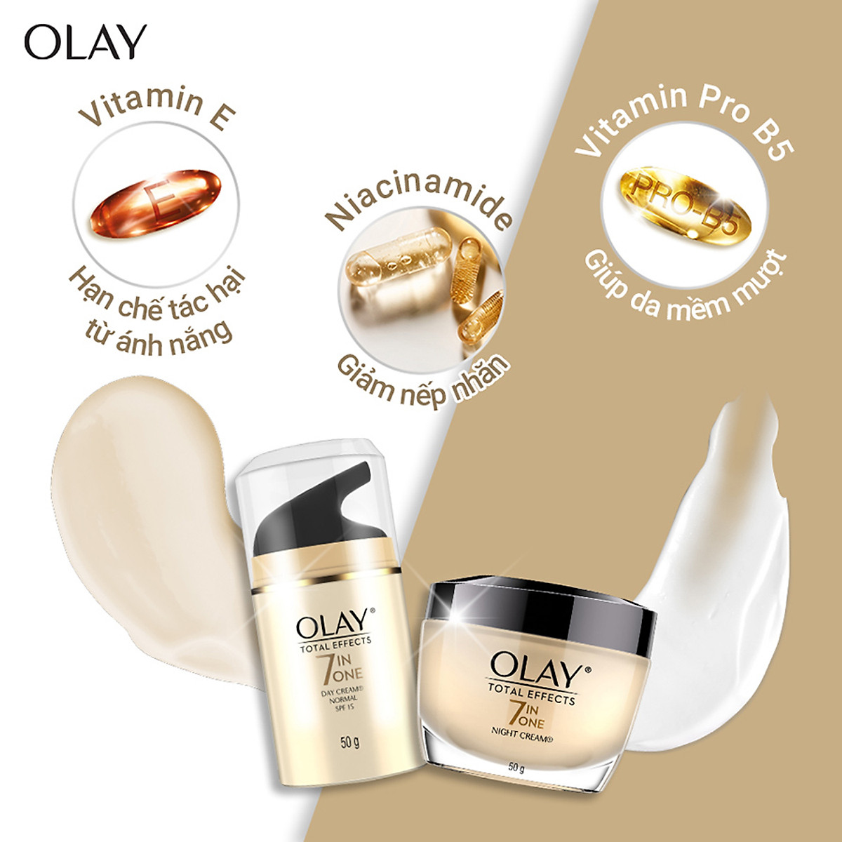 Mua Combo Kem Dưỡng OLAY Total Effects Ngăn Ngừa Và Bảo Vệ Da Khỏi 7 Dấu Hiệu Lão Hóa | Tiki