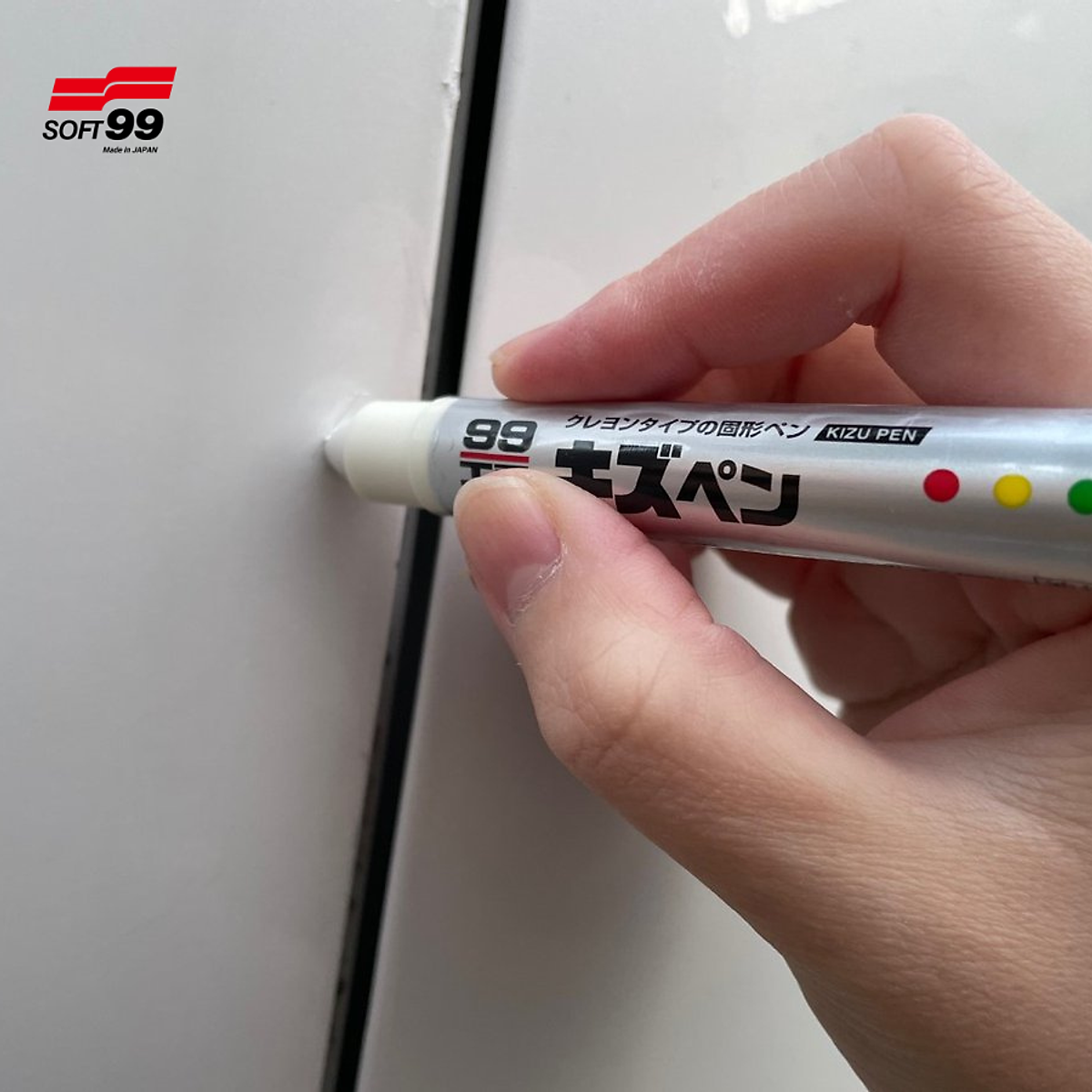 Bút lấp vết xước sơn ô tô, xe máy màu đen Kizu Pen Black BP-61 Soft99