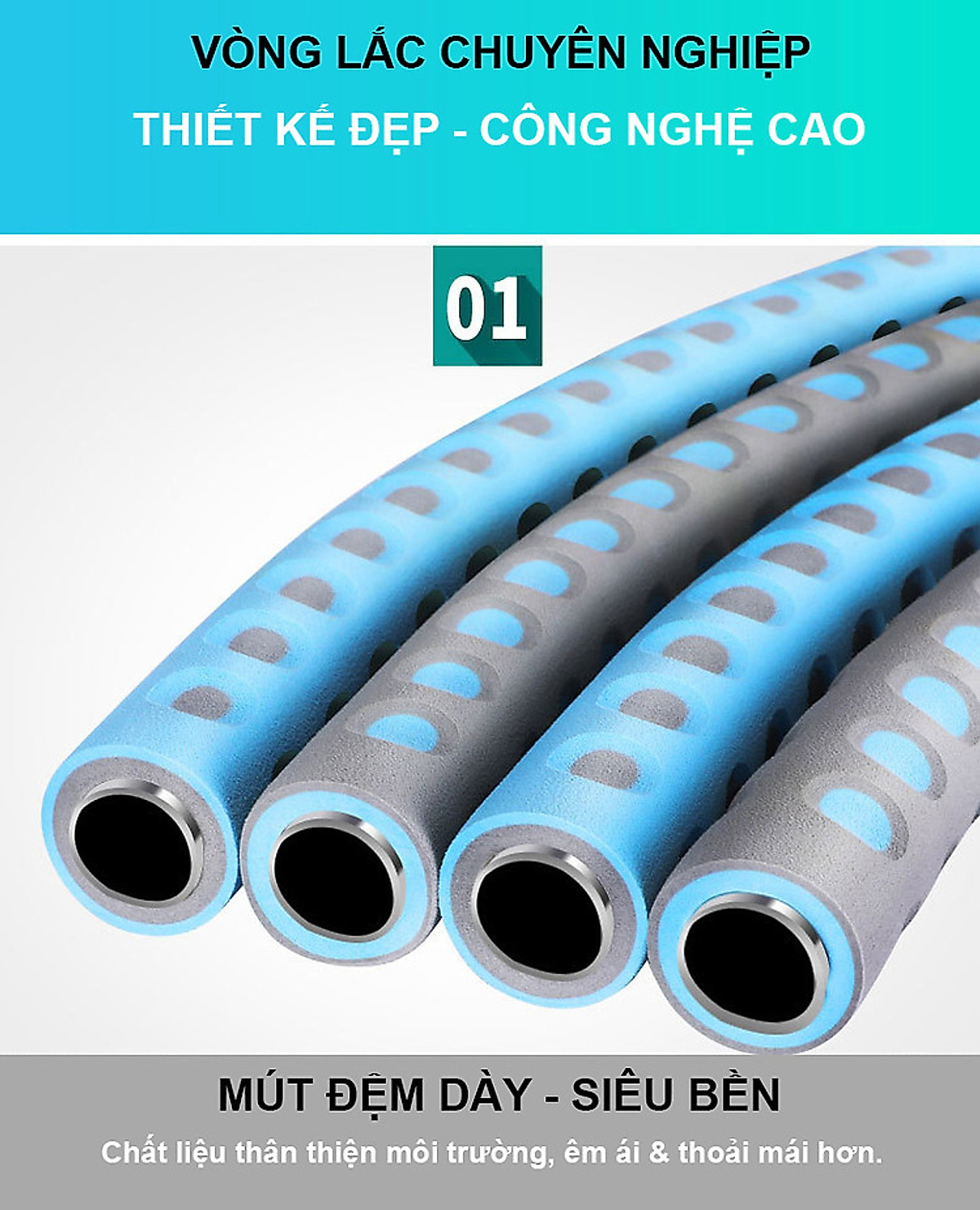 Vòng Lắc Eo Giảm Mỡ Bụng Lõi Thép Không Gỉ Bọc Mút Xốp, Có Thể Điều Chỉnh Cân Nặng - Chính Hãng Amalife