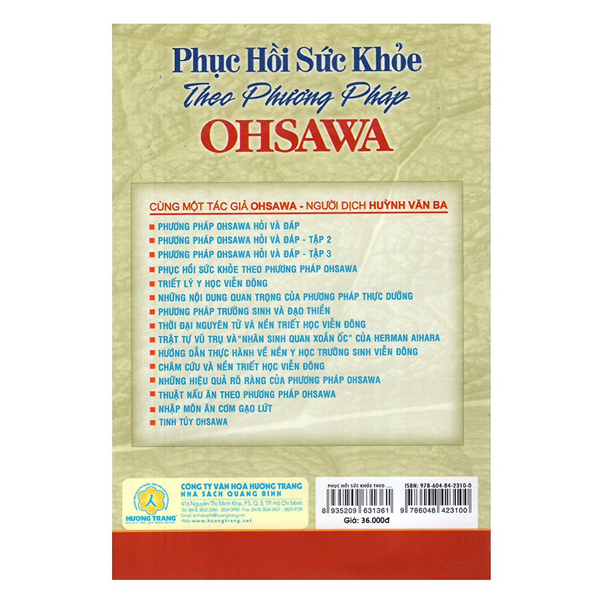 Phục Hồi Sức Khỏe Theo Phương Pháp Ohsawa