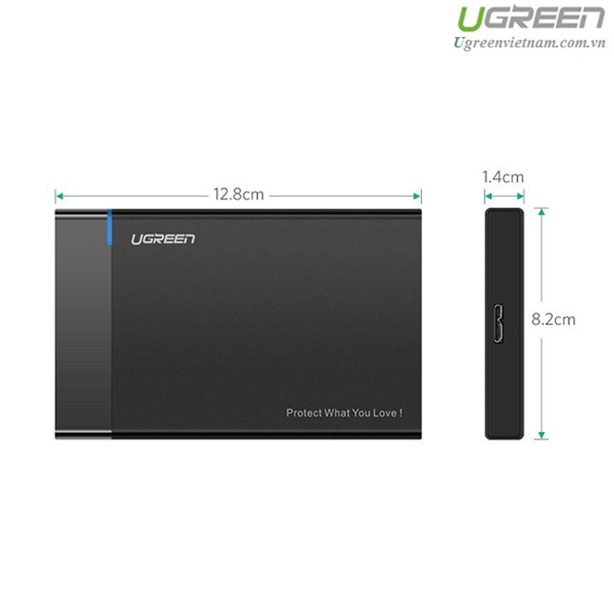 Box đựng ổ cứng 2.5 sata cổng USB 3.0 Ugreen 30847-Hàng chính hãng.
