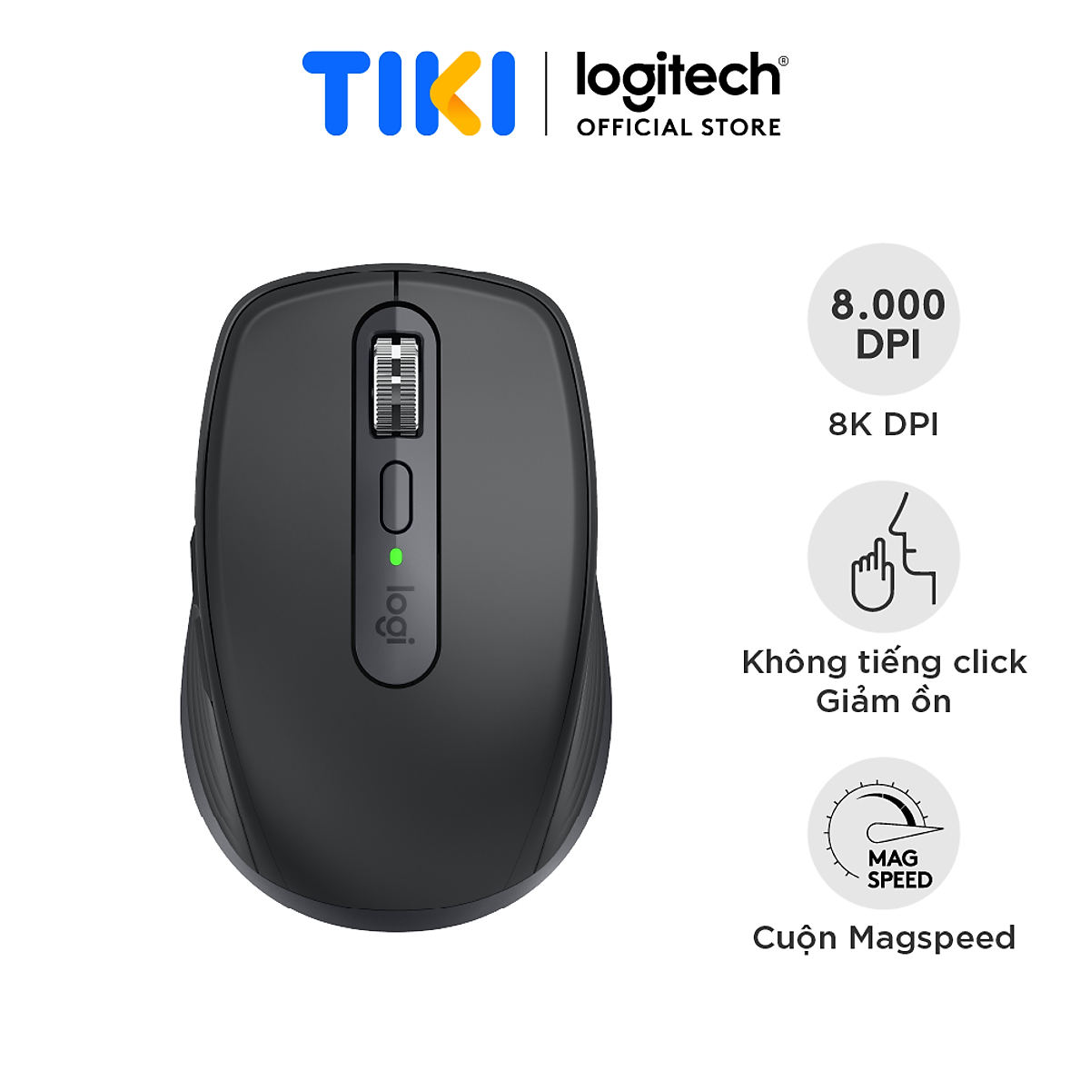 Chuột không dây Logitech MX Anywhere 3S Wireless/ Bluetooth - Hàng chính hãng