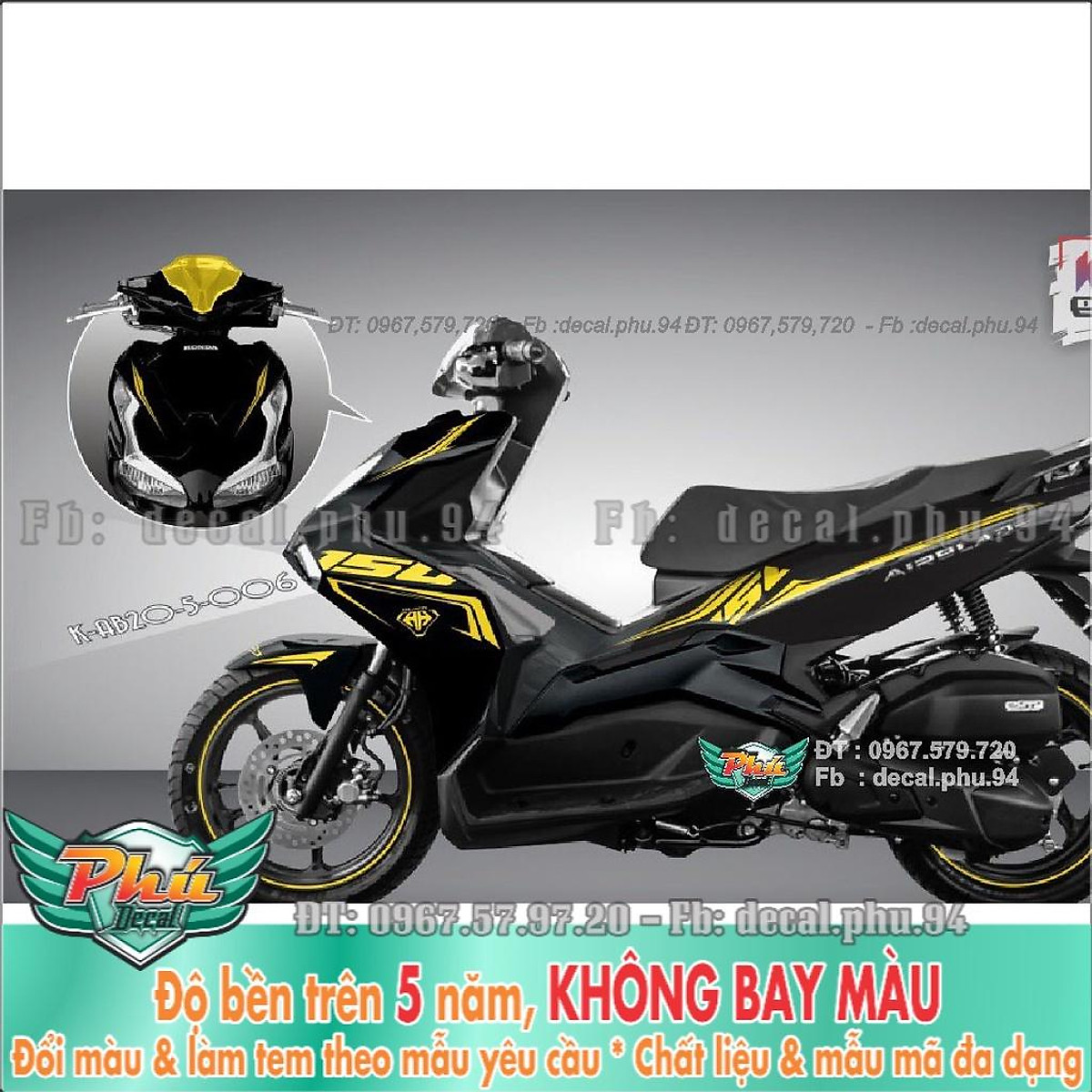 Dán decal xe ab 2020 Top 25 mẫu dán xe air blade đẹp nhất #36 Dán decal xe ab 2020 Top 25 mẫu dán xe air blade đẹp nhất