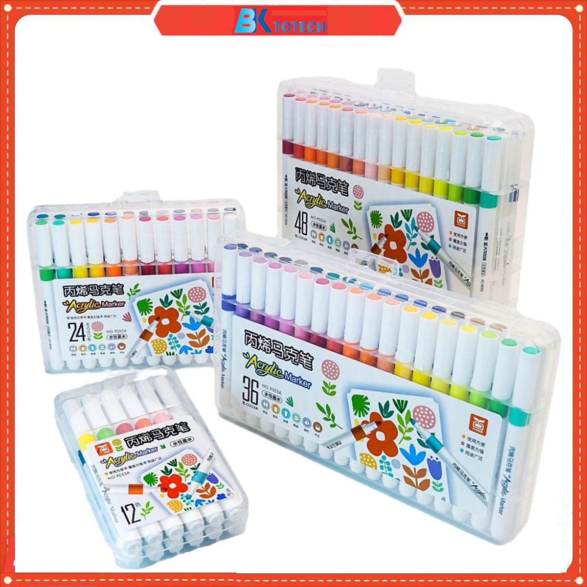 Bút Màu Acrylic Marker Cao Cấp Màu Sắc Tươi Sáng - Bút Lông Màu cho bé