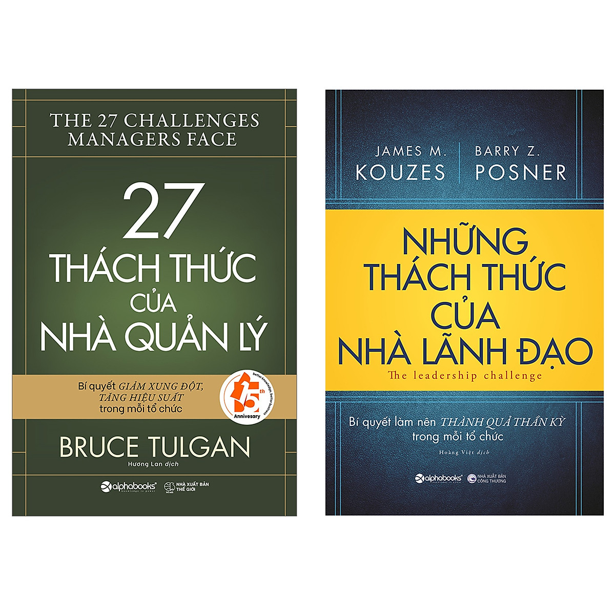 Combo Sách Quản Trị - Lãnh Đạo : Những Thách Thức Của Nhà Lãnh Đạo + 27 Thách Thức Của Nhà Quản Lý