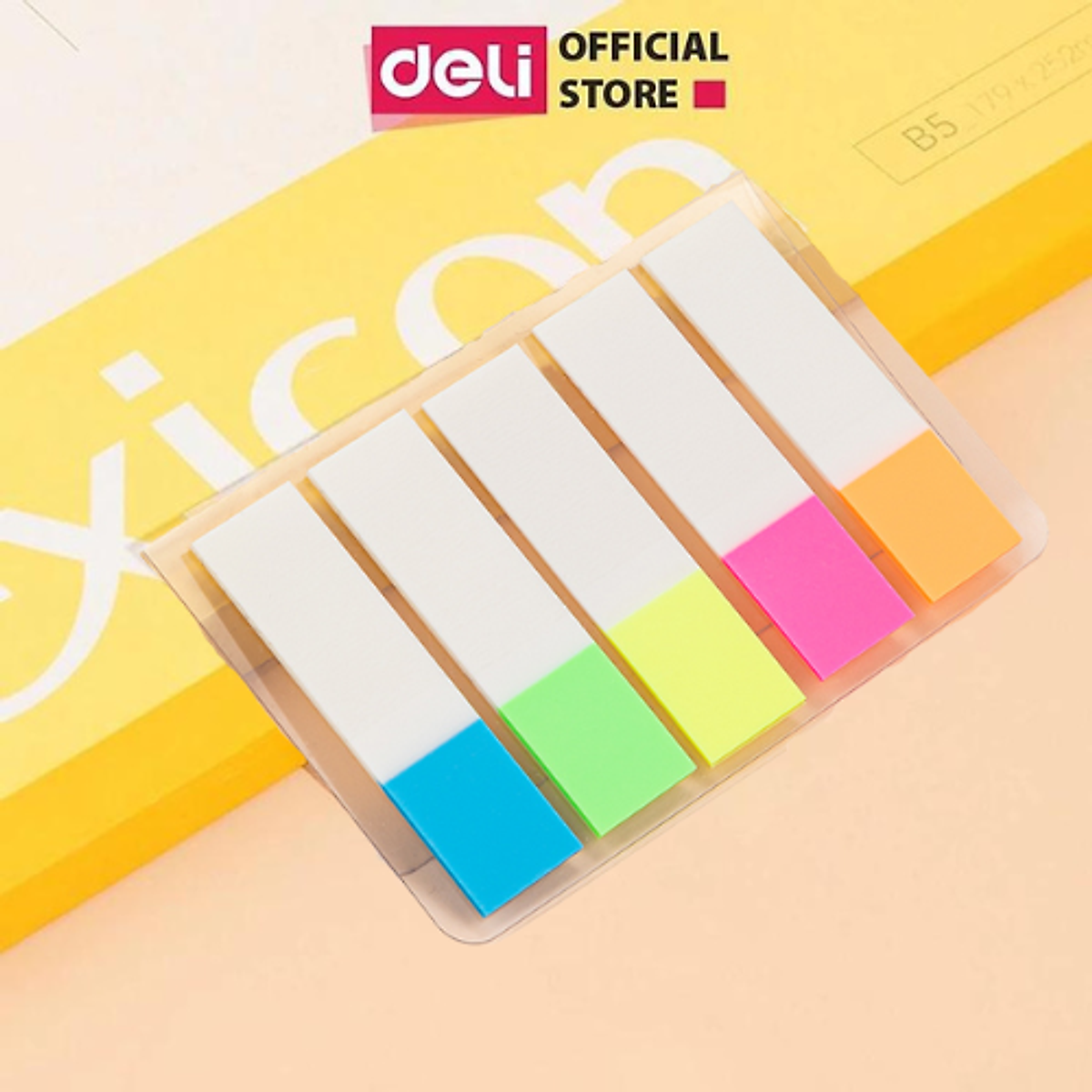 Giấy Note Ghi Chú Đánh Dấu Trang Giấy Phân Trang Dạng Dài Nhiều Màu Sắc Trong Suốt - 25908 EA10202 9062 9063 9064