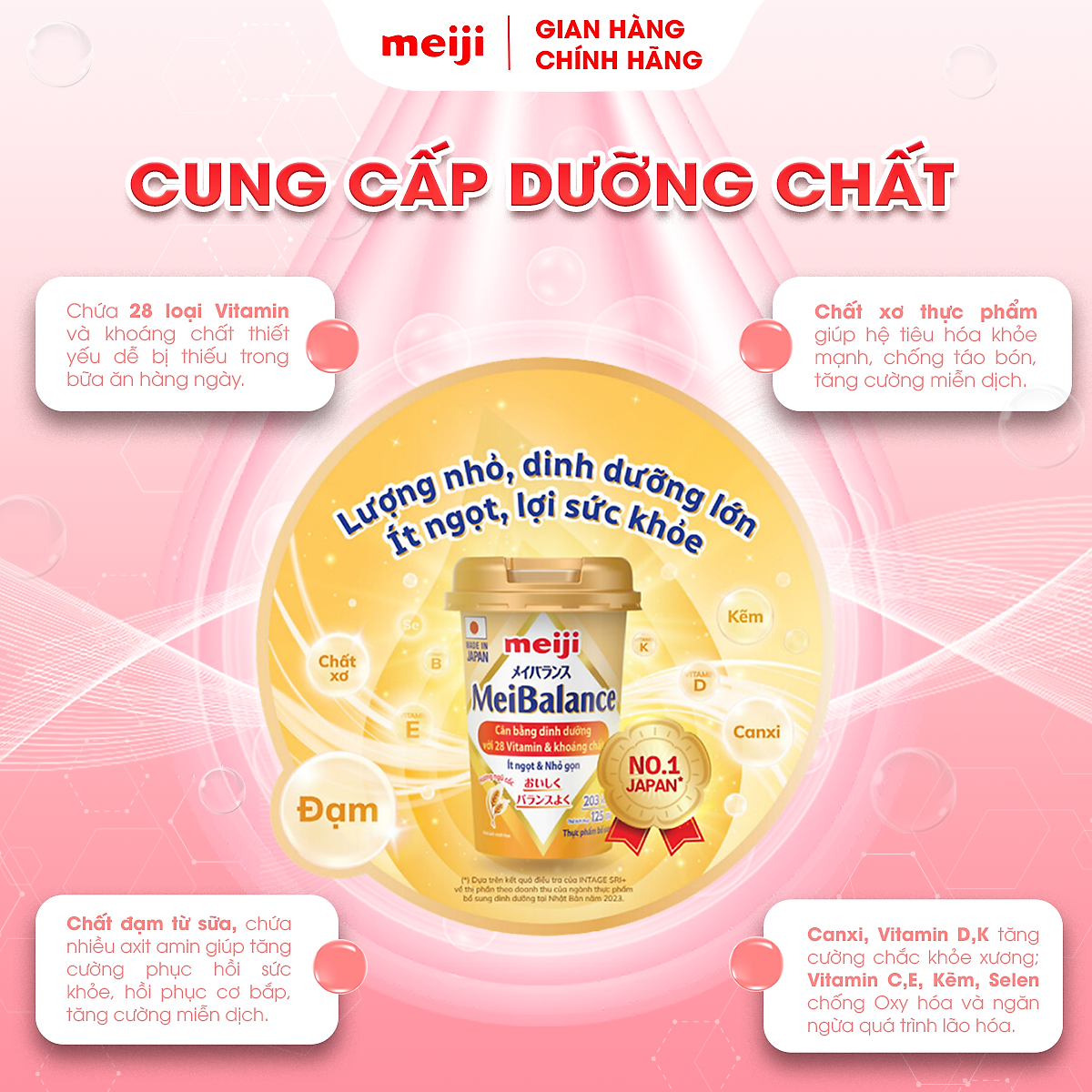 Thực Phẩm Bổ Sung Meiji MeiBalance 125ml/hộp