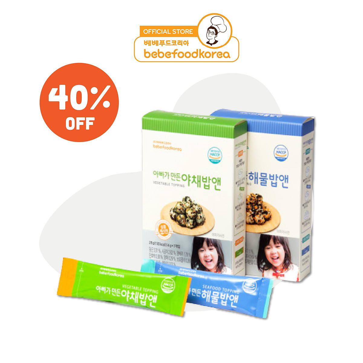 Gia vị rắc cơm cho bé Bebefood Vị Hải sản/Rau củ