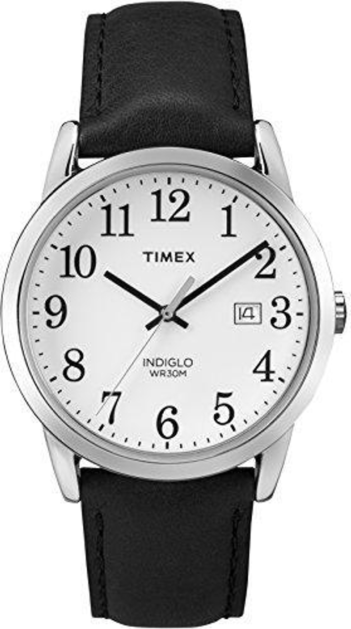 Timex Men's Easy Reader Leather Strap 38mm Watch