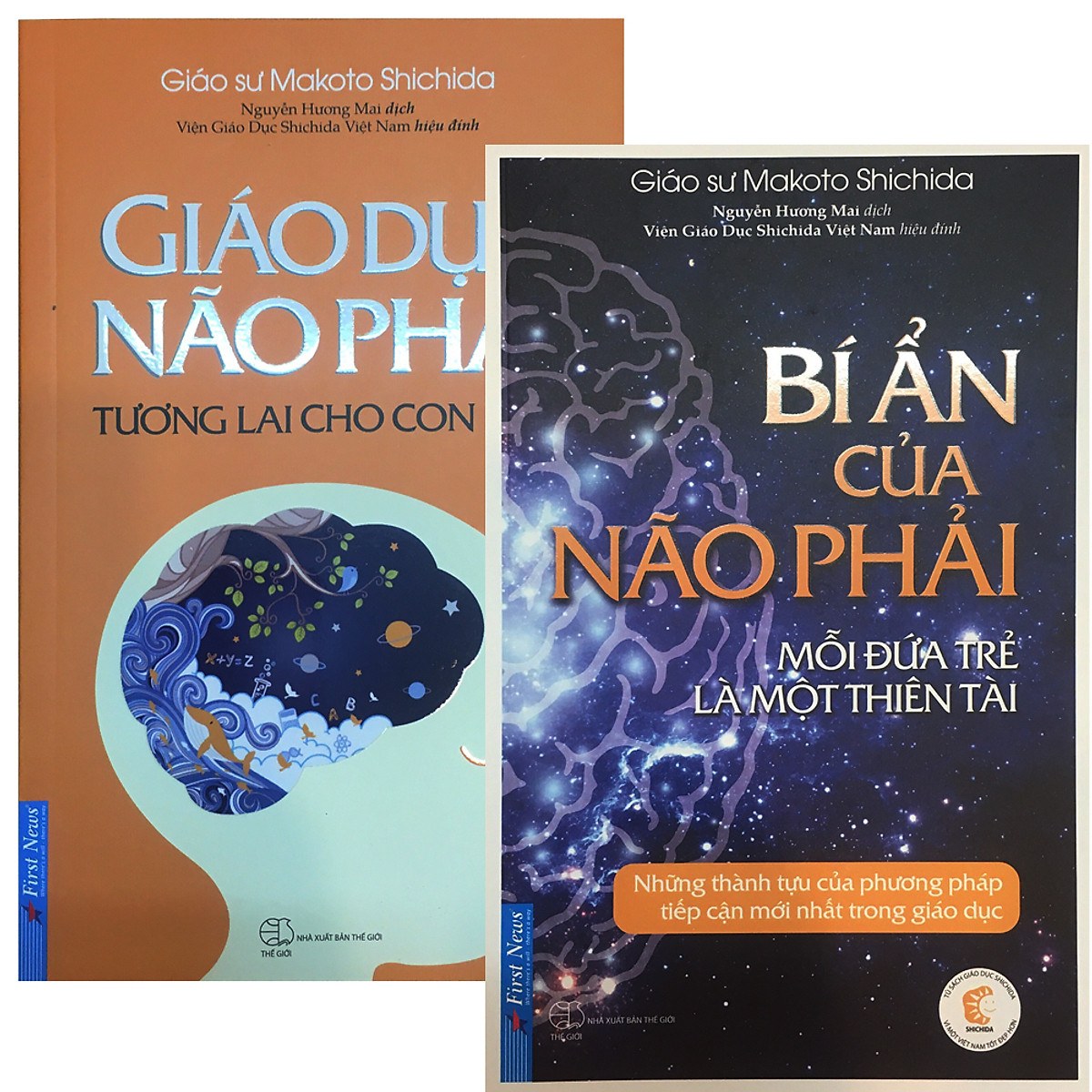 Combo 2 Cuốn Sách Nuôi Dưỡng Tâm Hồn Và Phát Triển Năng Lực Trẻ Toàn Diện: Giáo Dục Não Phải - Tương Lai Cho Con Bạn + Bí Ẩn Của Não Phải - Mỗi Đứa Trẻ Là Một Thiên Tài