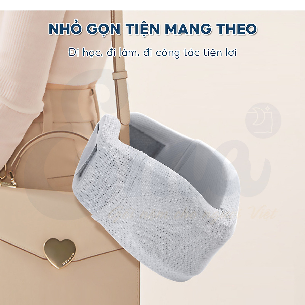 Nẹp cổ mềm chống cổ rùa EMA, đệm đỡ chống mỏi cổ vai gáy, định hình, ngừa thoái hóa đốt sống cổ