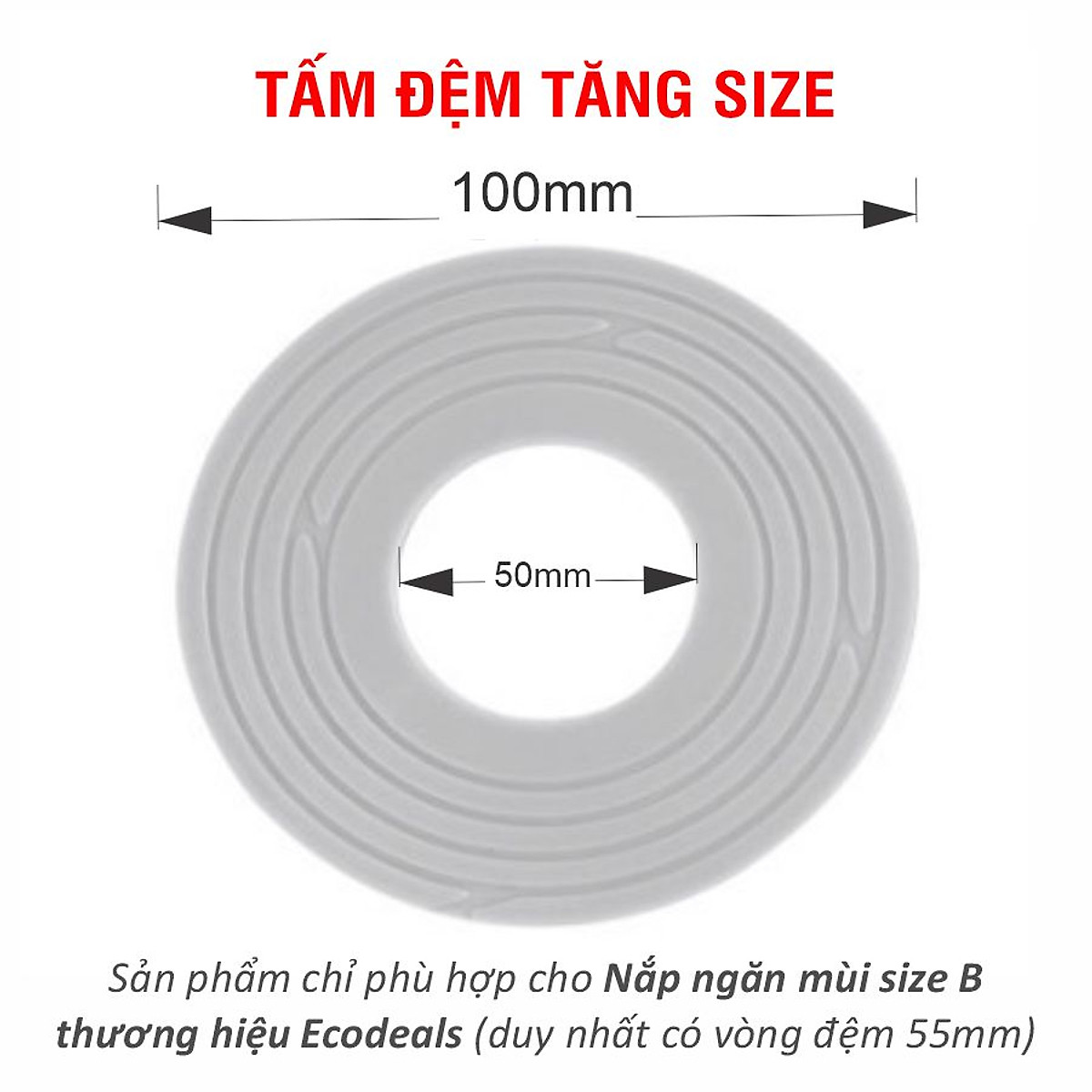 Nắp Ngăn Mùi Thoát Sàn ECODEALS - Chặn Mùi Hôi Cống, Chống côn trùng, Chống trào ngược - MẪU MỚI CẢI TIẾN, ĐỦ KÍCH CỠ