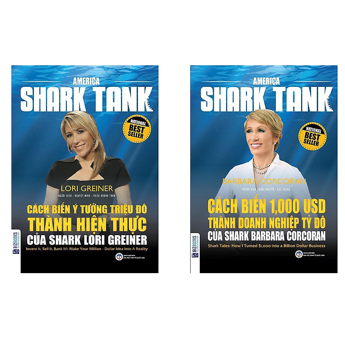 Combo Cẩm Nang Làm Gìau: Cách Biến Ý Tưởng Triệu Đô Thành Hiện Thực Của Shark Lori Greiner + Cách Biến 1.000 USD Thành Doanh Nghiệp Tỷ Đô Của Shark Barbara Corcoran - Sách Kinh Tế Hay Cho Bạn Đam Mê Làm Gìau