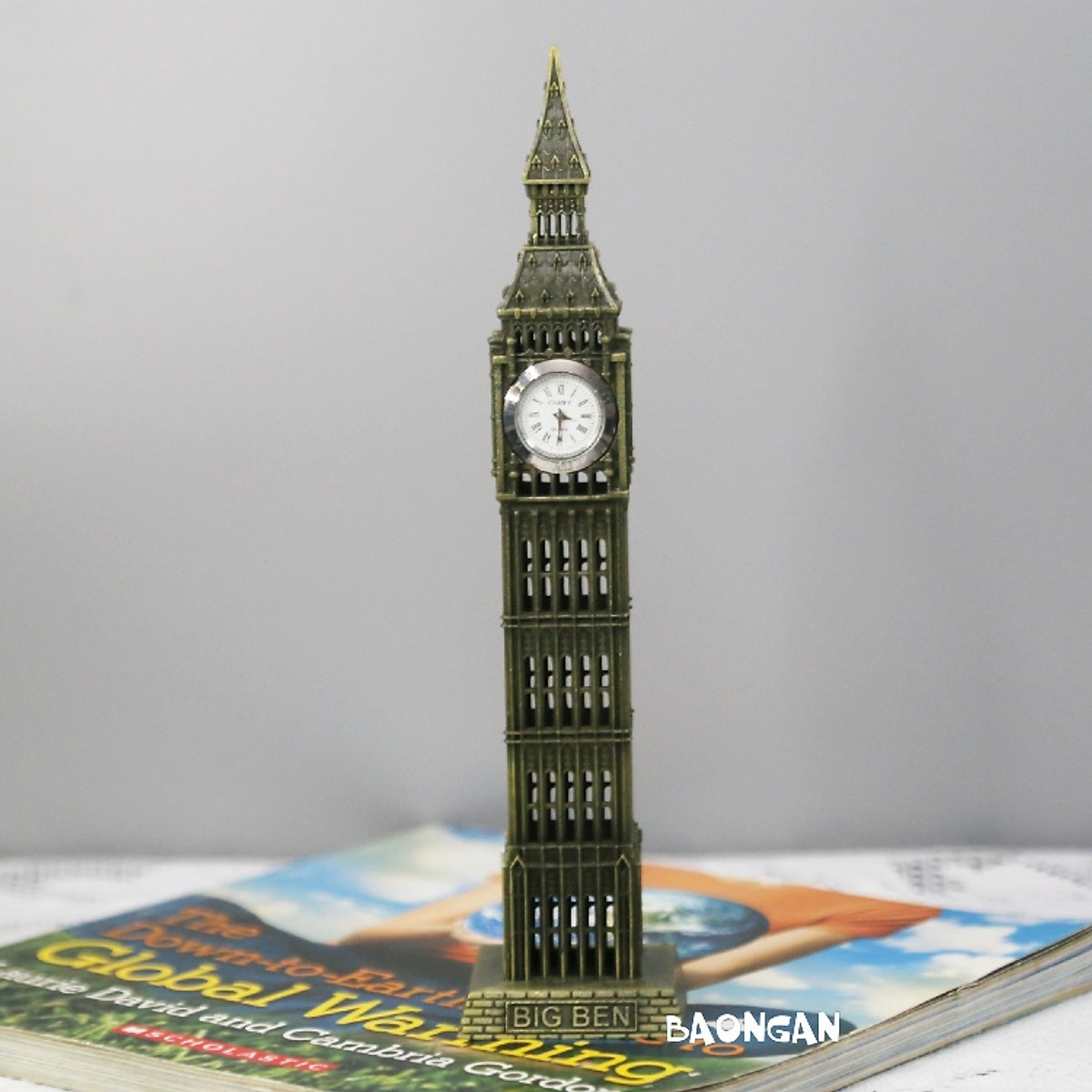 tháp đồng hồ big ben mô hình trang trí biểu tượng 30cm nước anh  vintage deco retro