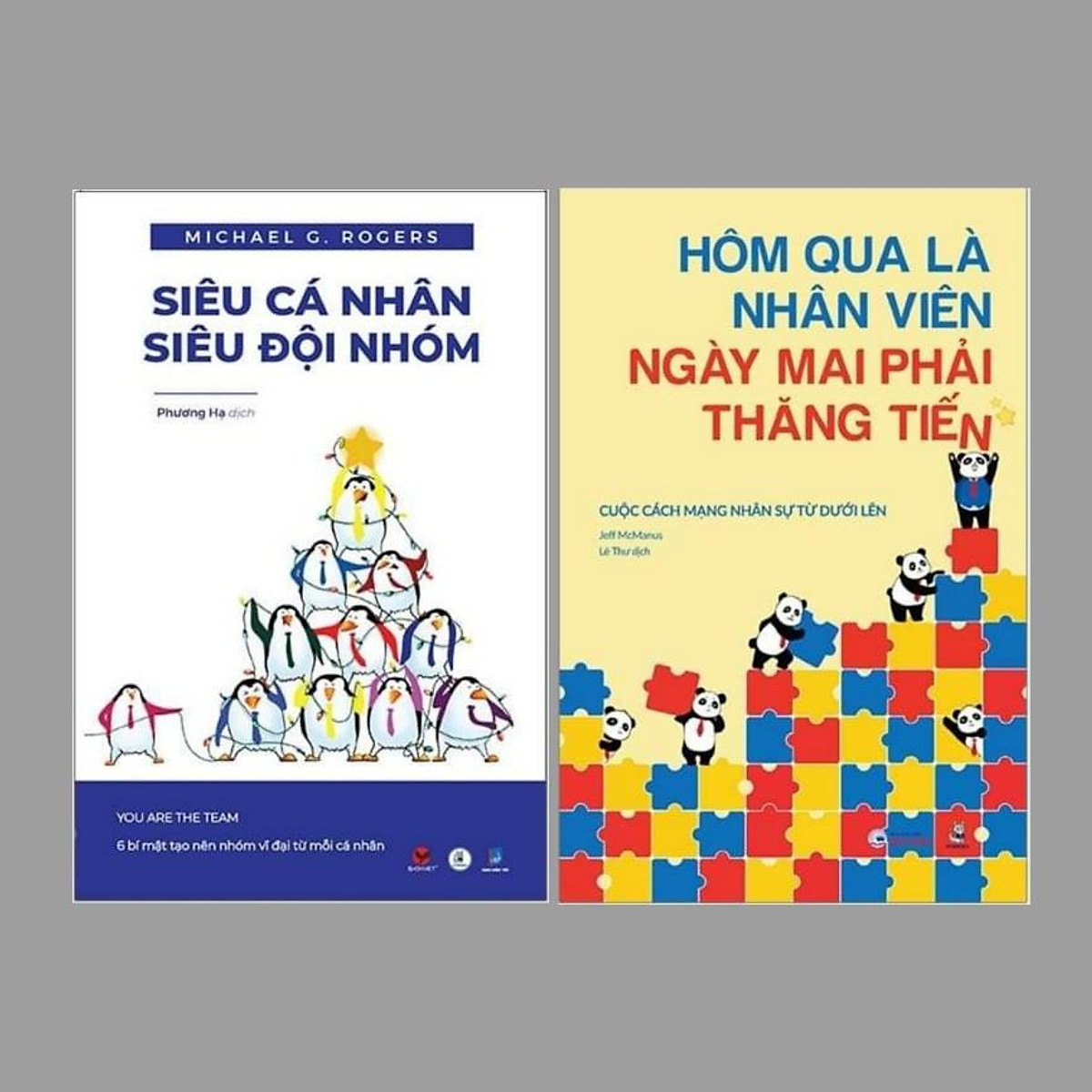 Sách - Combo Siêu cá nhân, siêu đội nhóm + Hôm qua là nhân viên, ngày mai phải thăng tiến